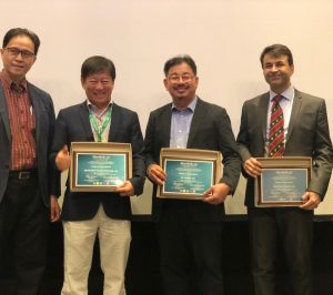 Dr Sandeep in the company of regional experts in the field of Facial Plastic Surgery. From left to right: Dr Eduardo Yap, Course Director of RhinoMaMa Rhinoplasty, Prof C Sinrachtanant, Prof Le Hahn, and Dr Sandeep Uppal.